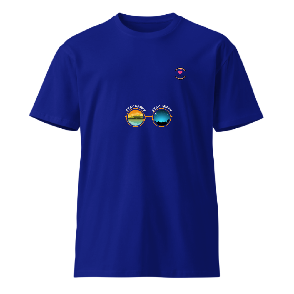 Unisex Premium Round Neck T shirt STAY HAPPY