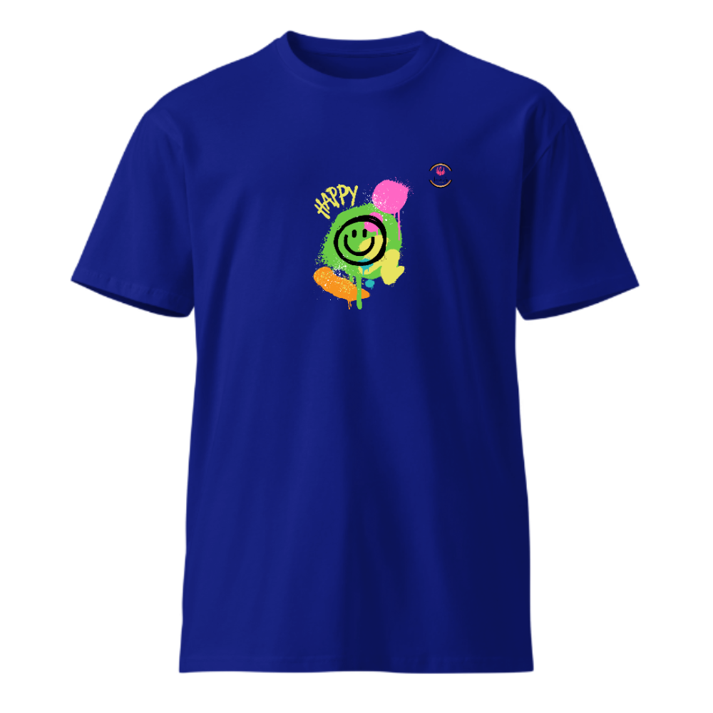 Unisex Premium Round Neck T shirt Be Bright Be HAppy