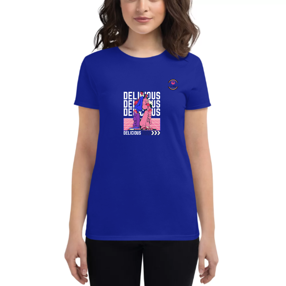 Womens Round Neck T shirt Delcy Designs