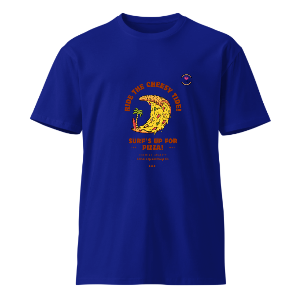 Unisex  Round Neck Cotton T shirt ONE Cheesy Tide