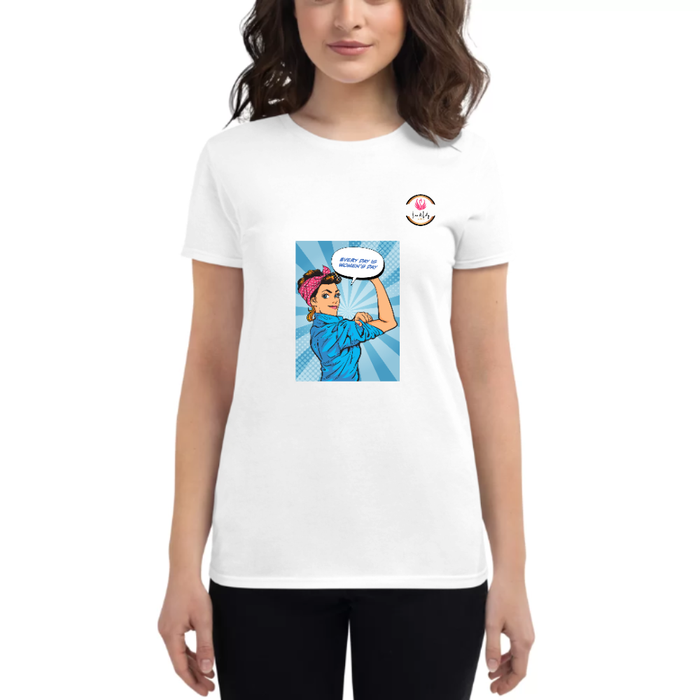 Womens Round Neck T shirt Comical Classics