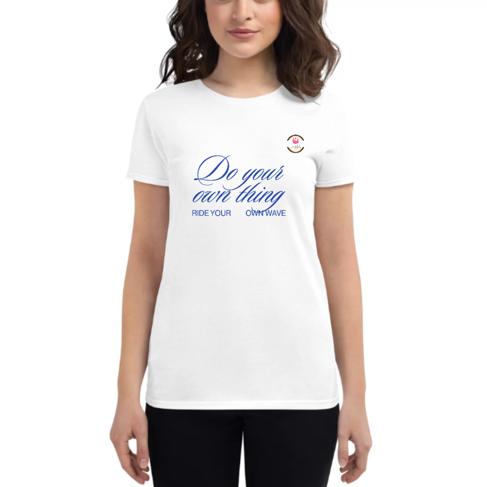 Womens Round Neck T shirt Do Keep it UP