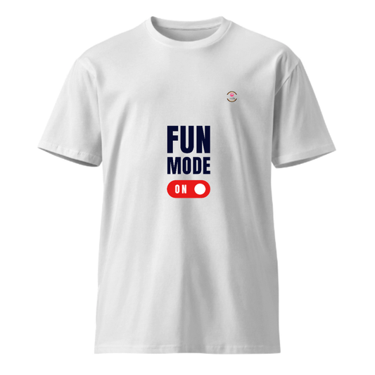 Unisex French Terry Round Neck T-shirt LEt Your FUN MODE ONN