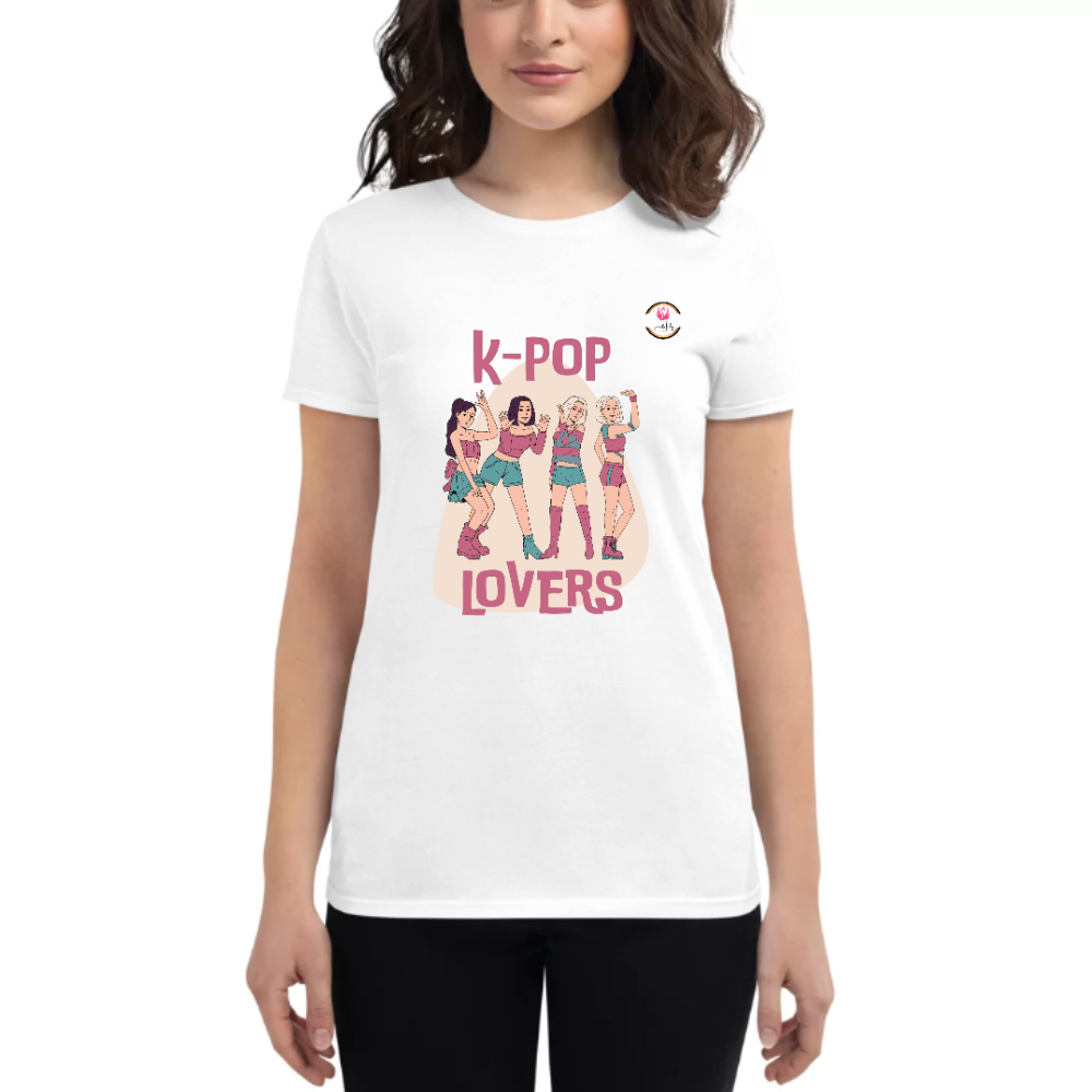 Womens Round Neck T shirt K -POP